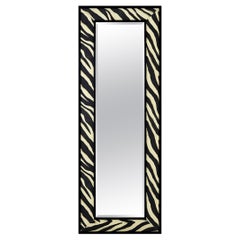 Zebra Black and White Frame Mirror