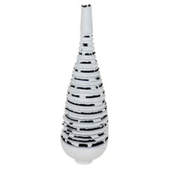 Zebra Burnt Beech Vase by Daniel Elkayam
