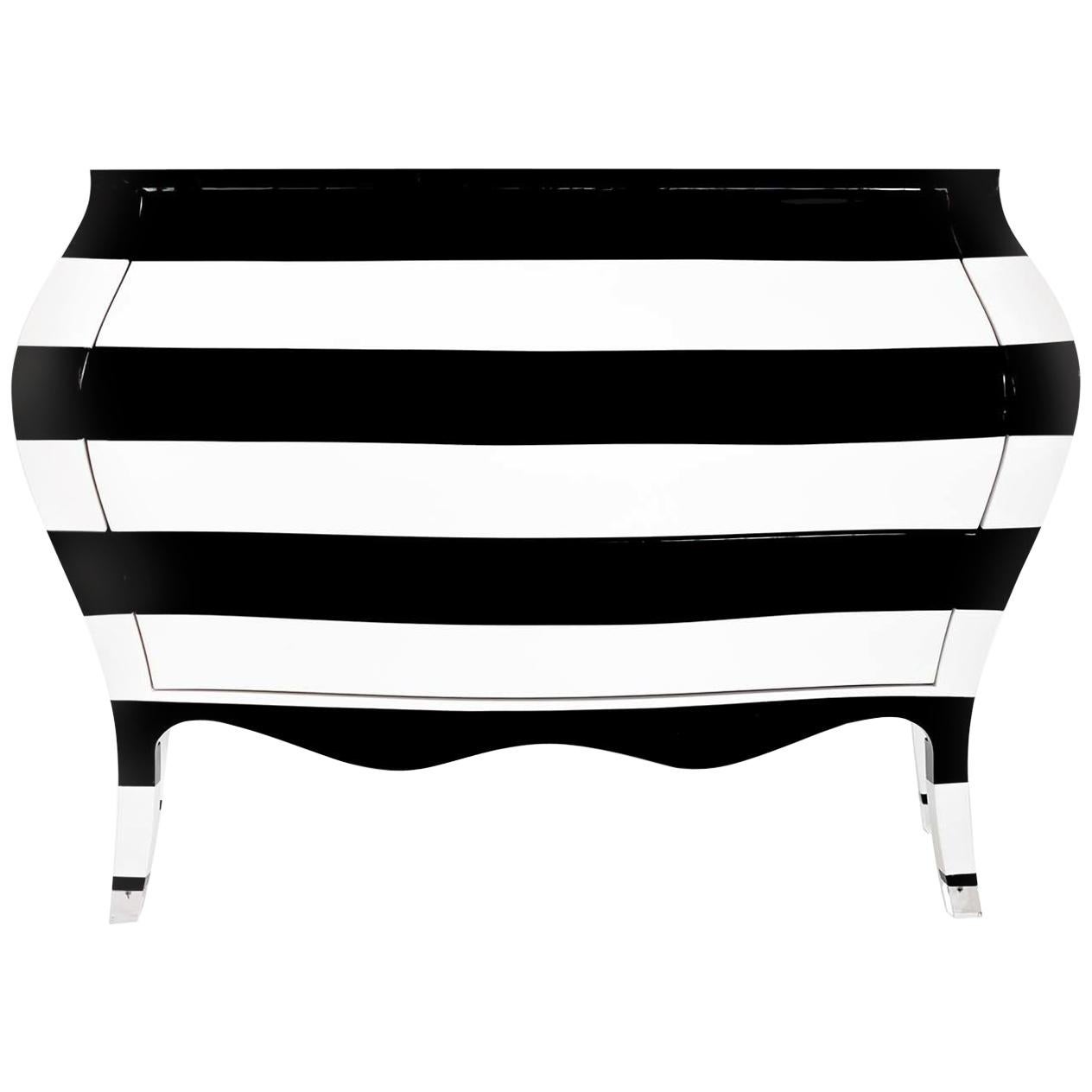 Zebra Chest of Drawers by Carlo Rampazzi For Sale