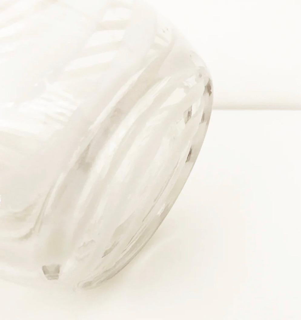 Zebra Glass Vase by Peill & Putzler with Kenya 1970s Design, Art For Sale 3