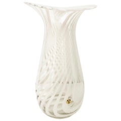 Vintage Zebra Glass Vase by Peill & Putzler with Kenya 1970s Design, Art