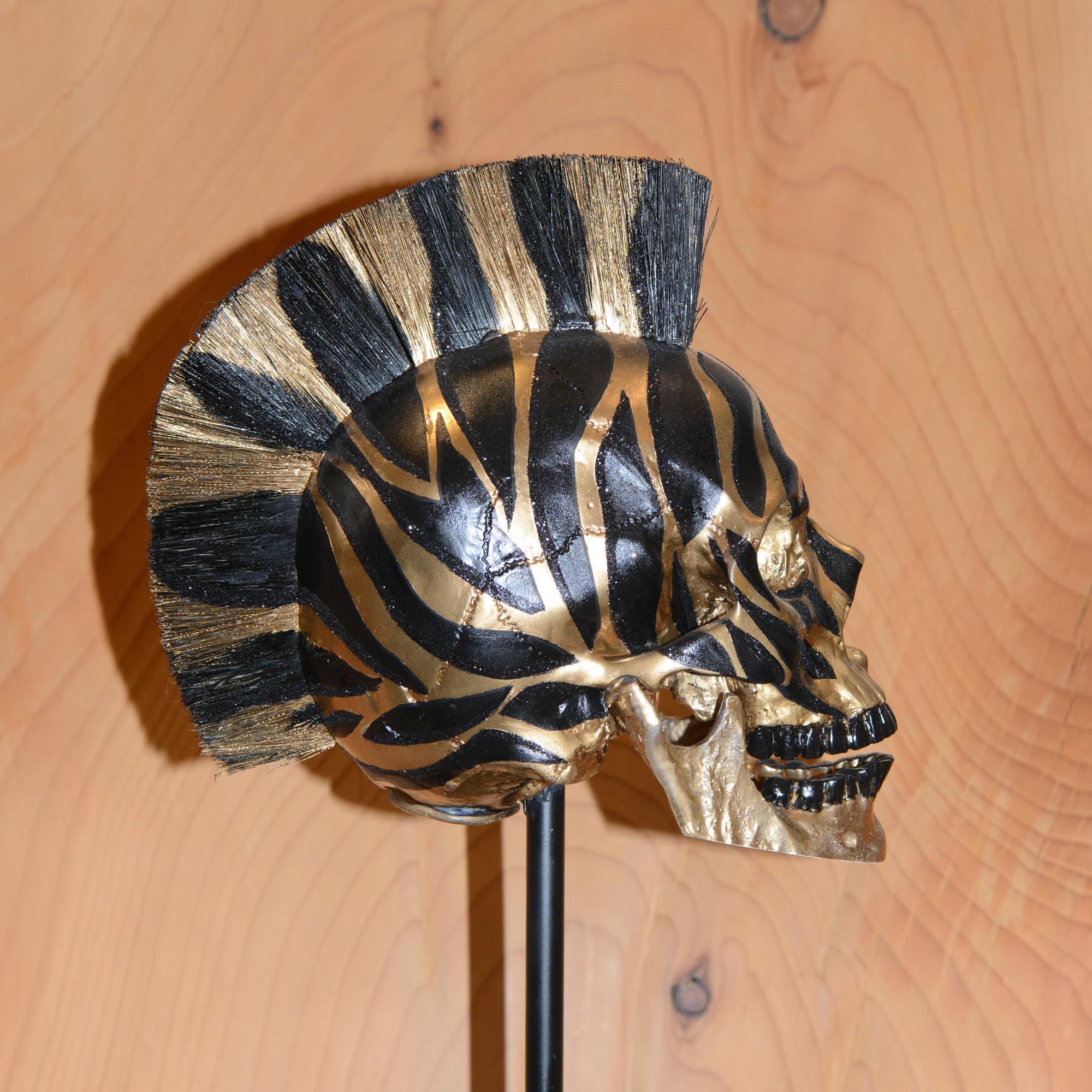 Teschio Zebra Oro In condizioni Nuovo in vendita a Paris, FR
