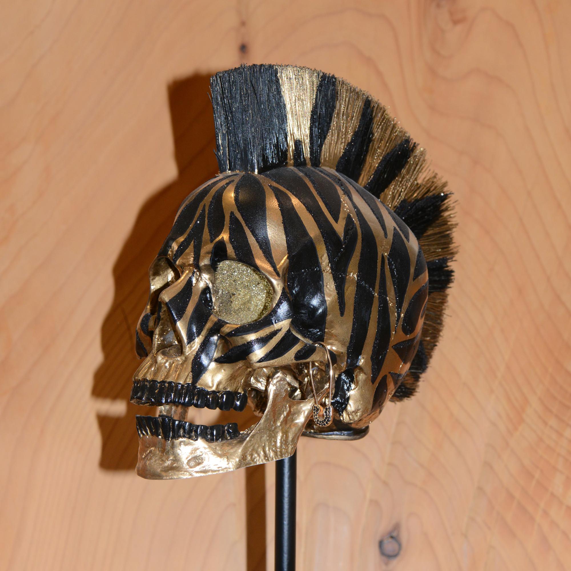 Teschio Zebra Oro in vendita 1