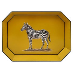 Zebra Handbemaltes Eisentablett