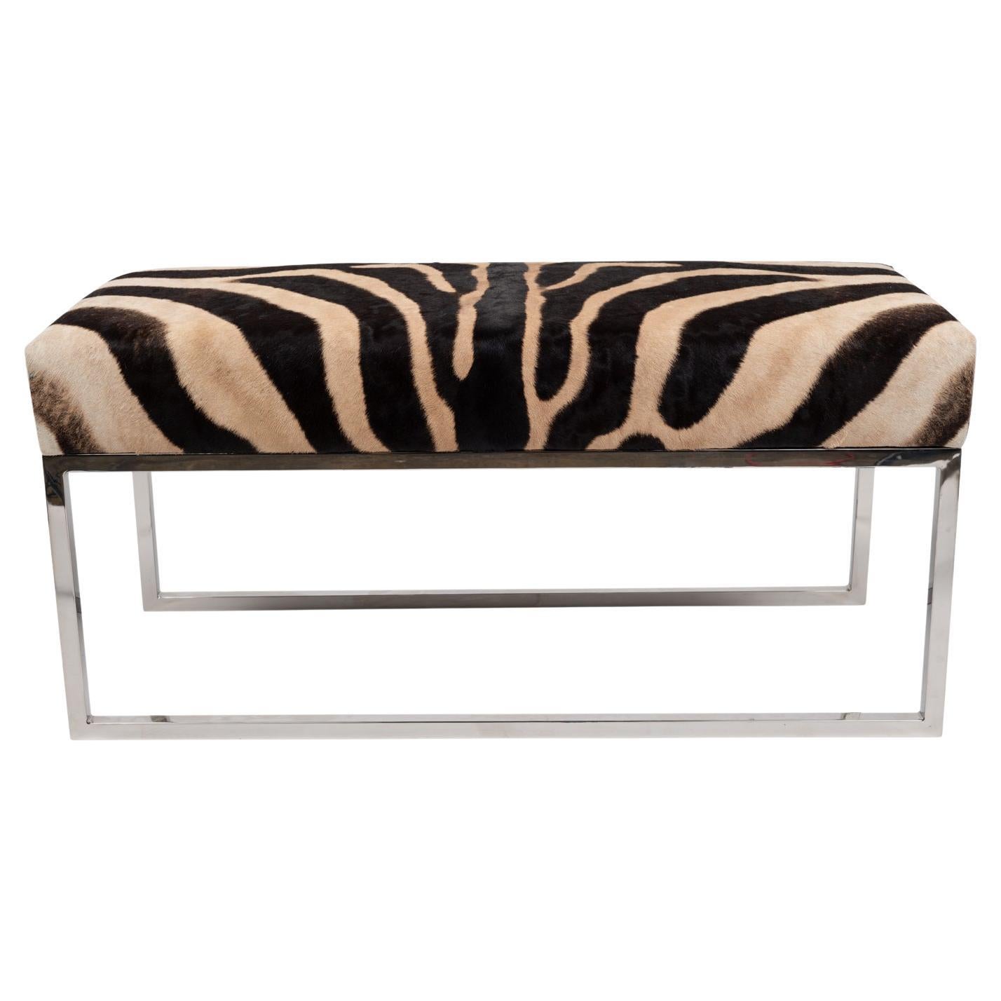 Bench - Zebra Hide 