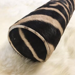 Zebra Hide Bolster Pillow