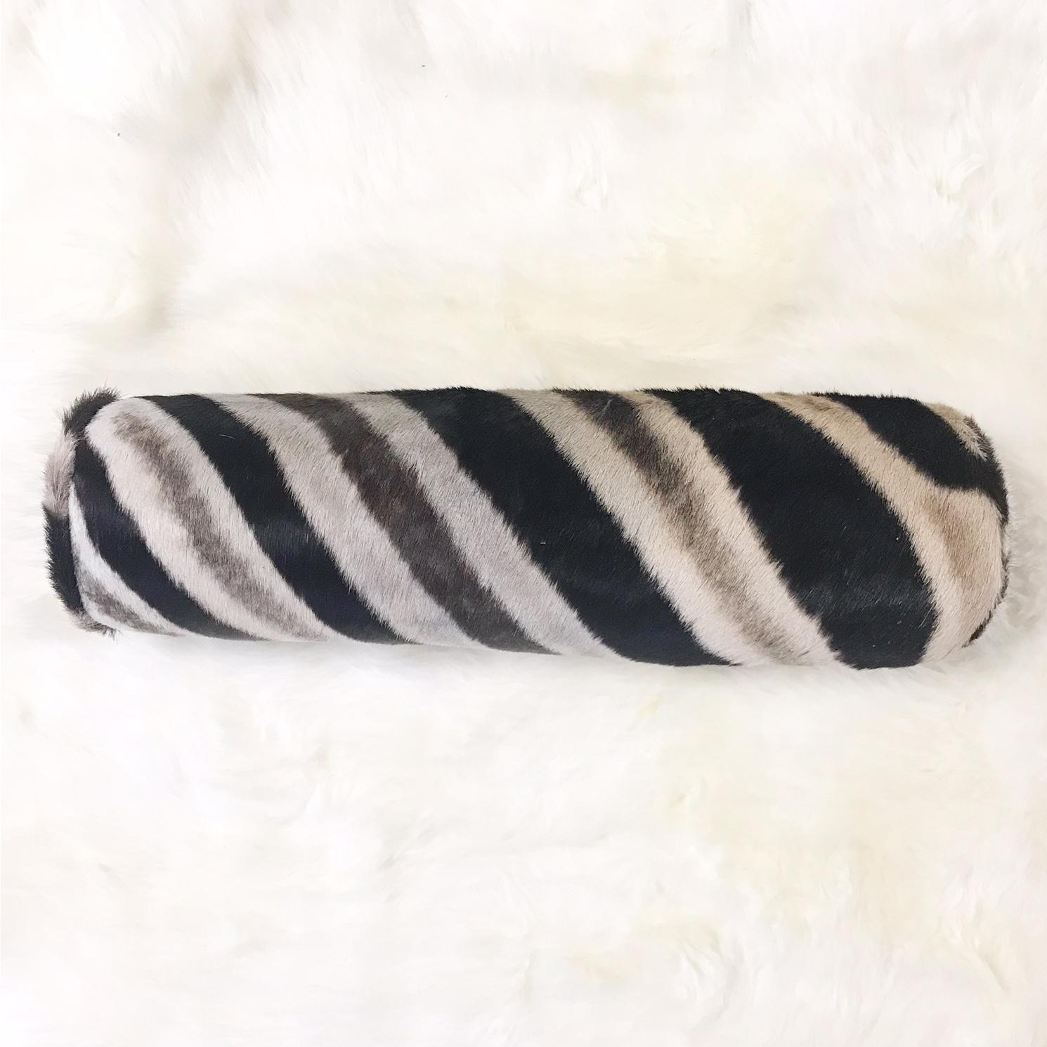zebra bolster pillow