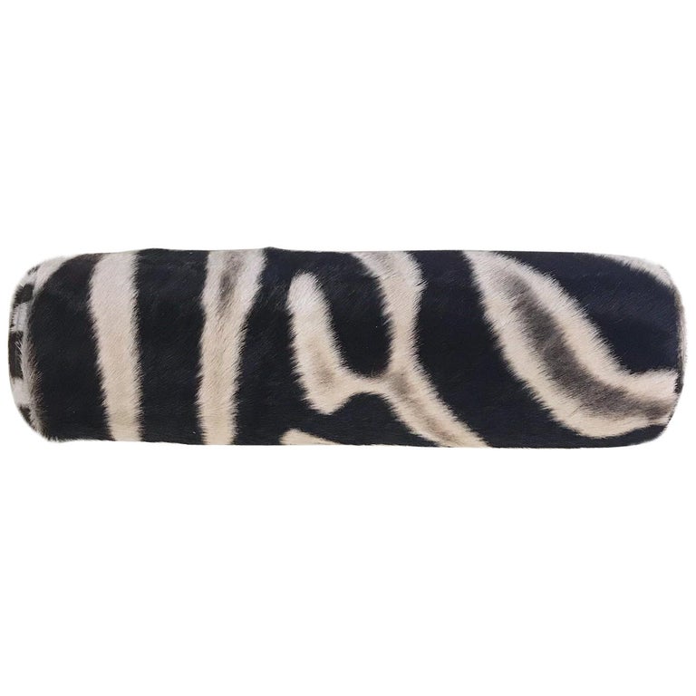 Zebra Hide Bolster Pillow at 1stDibs