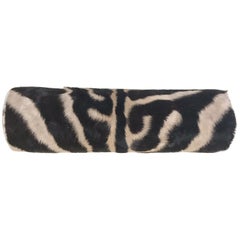 Zebra Hide Bolster Pillow