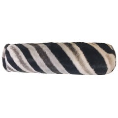 Zebra Hide Bolster Pillow