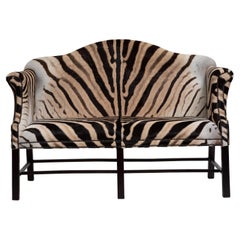 Zebrafell-Sofa