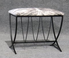 Zebra Hide Stool