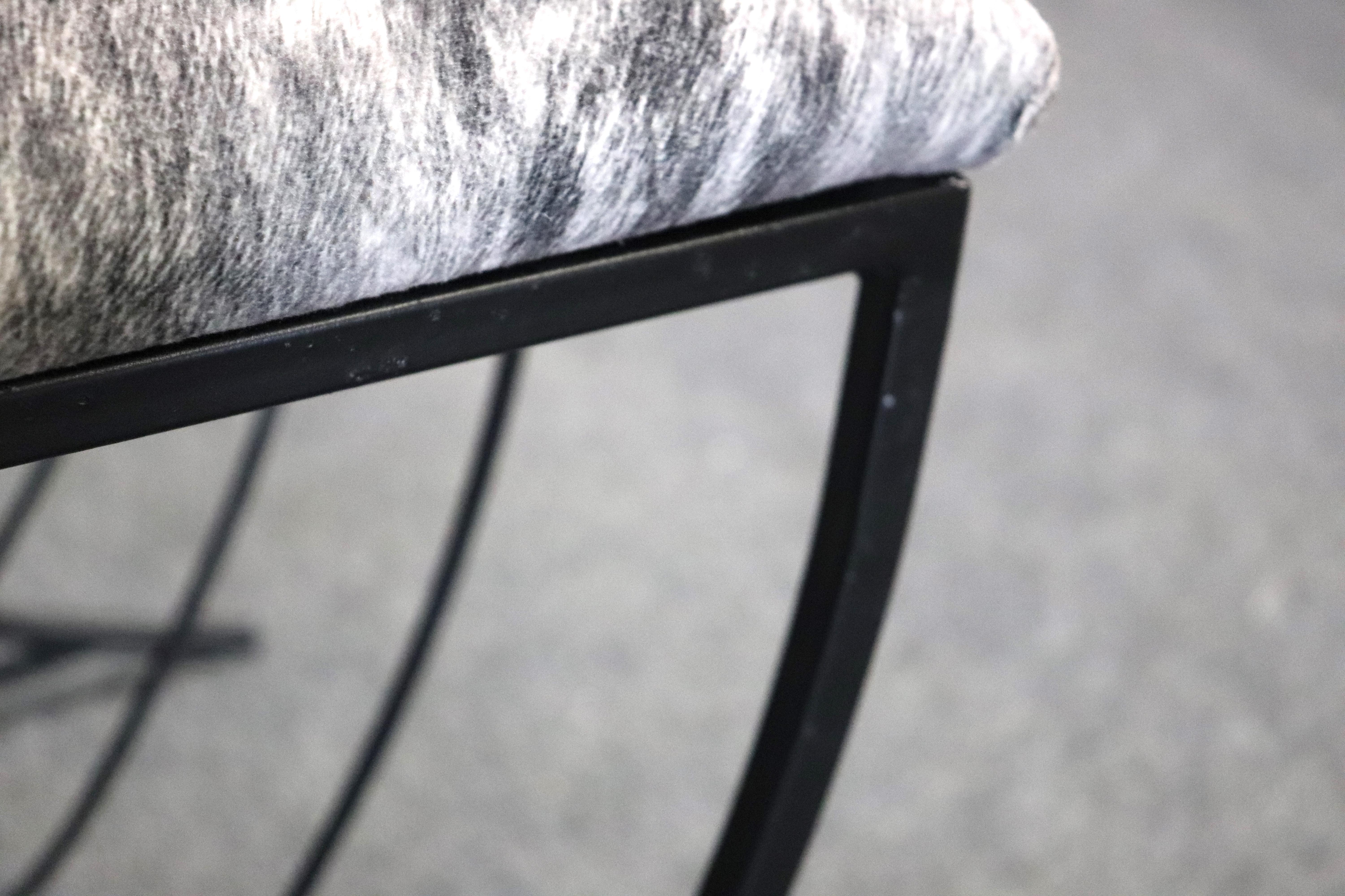 20th Century Zebra Hide Stool For Sale