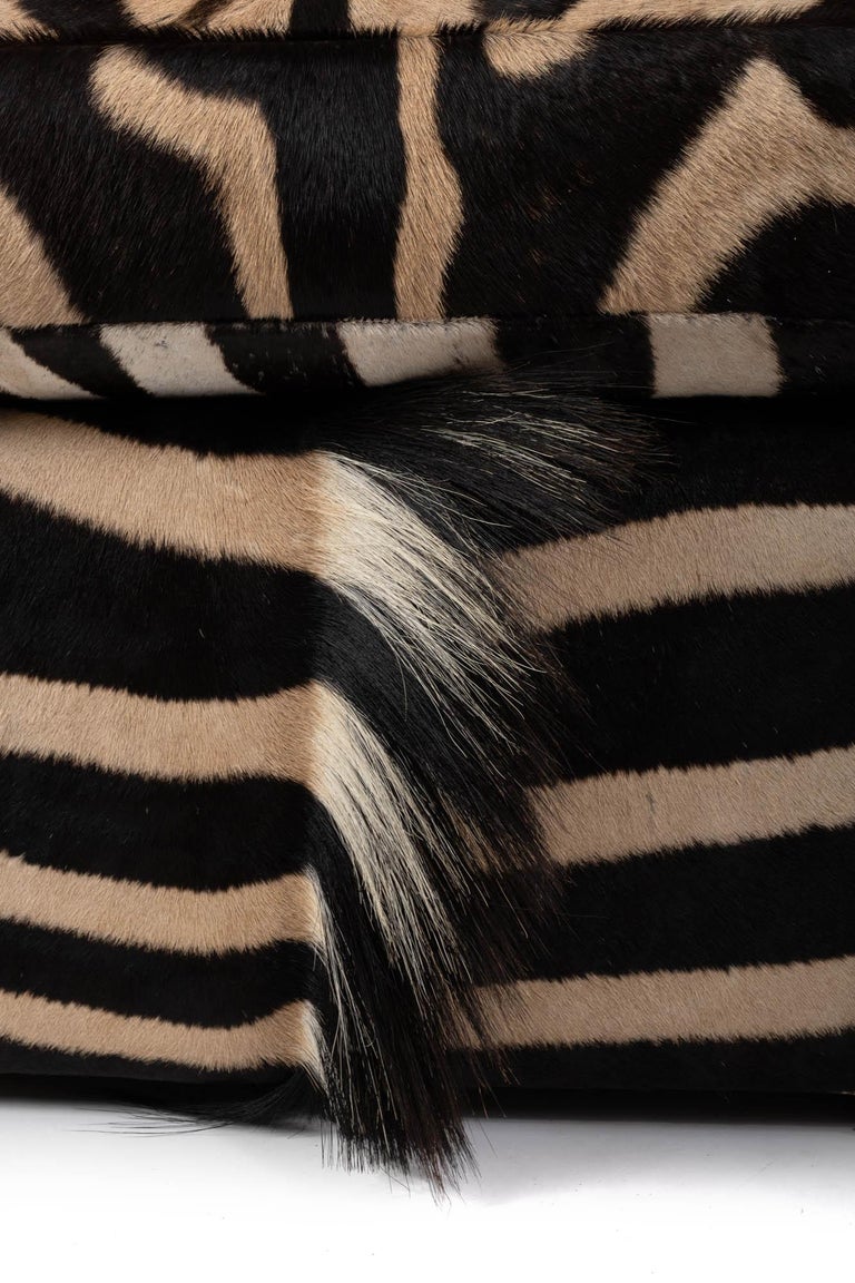 Tub Chair Zebra Hide For Sale at 1stDibs