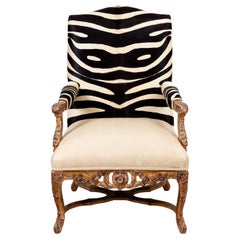 Vintage Zebra Hyde Armchair