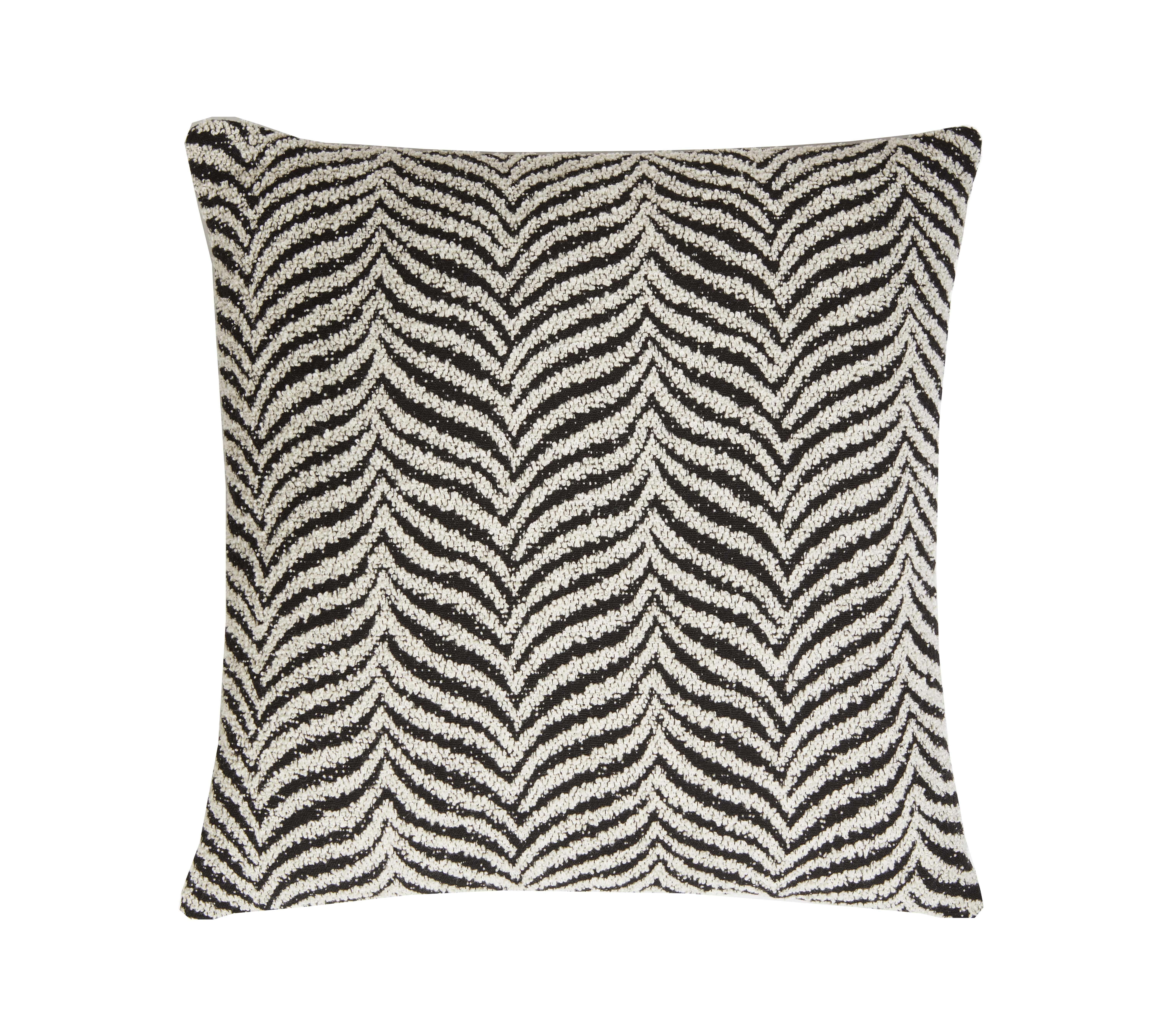 Italian Zebra Ivory Cushion For Sale