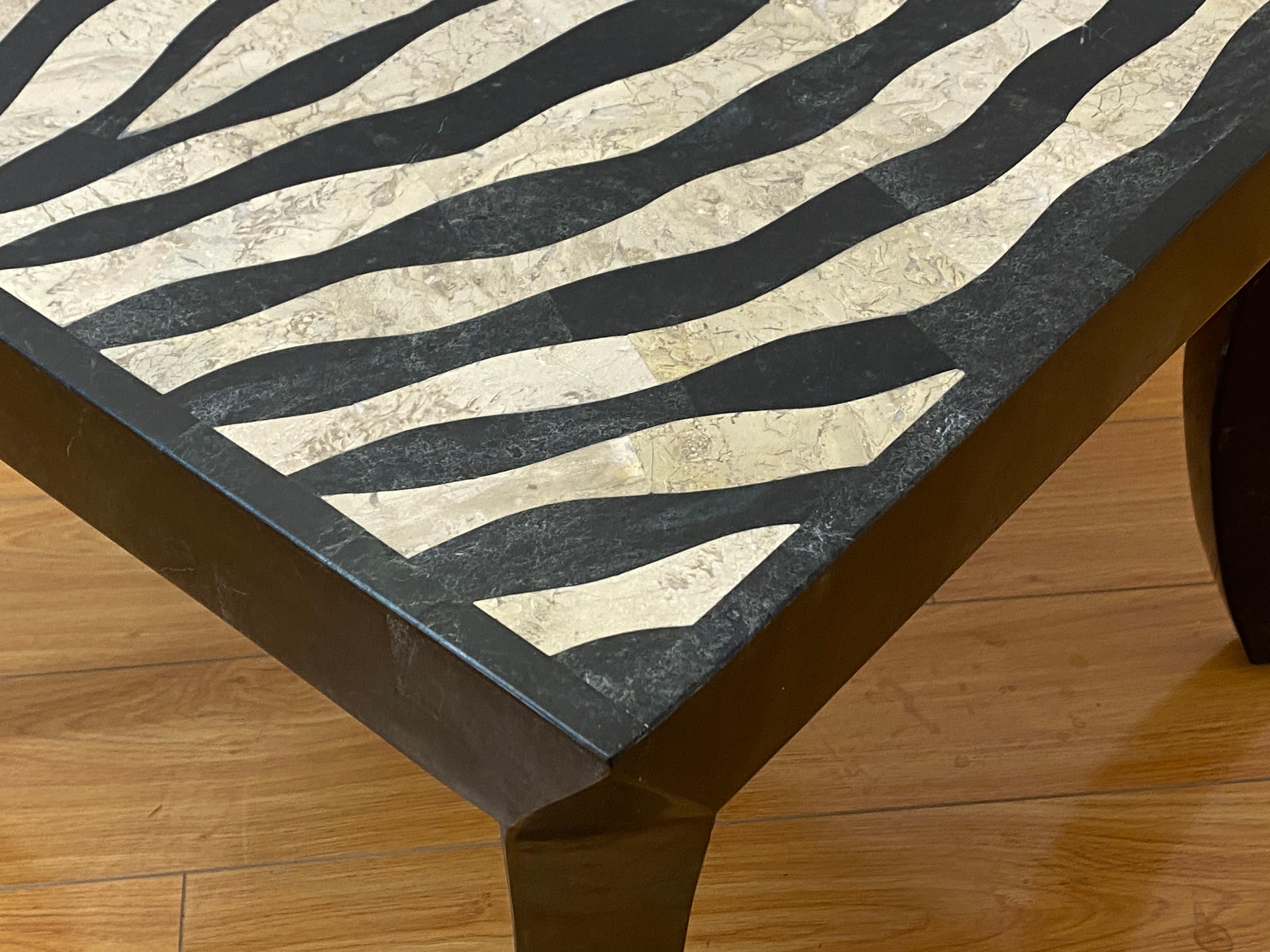 stone inlay coffee table