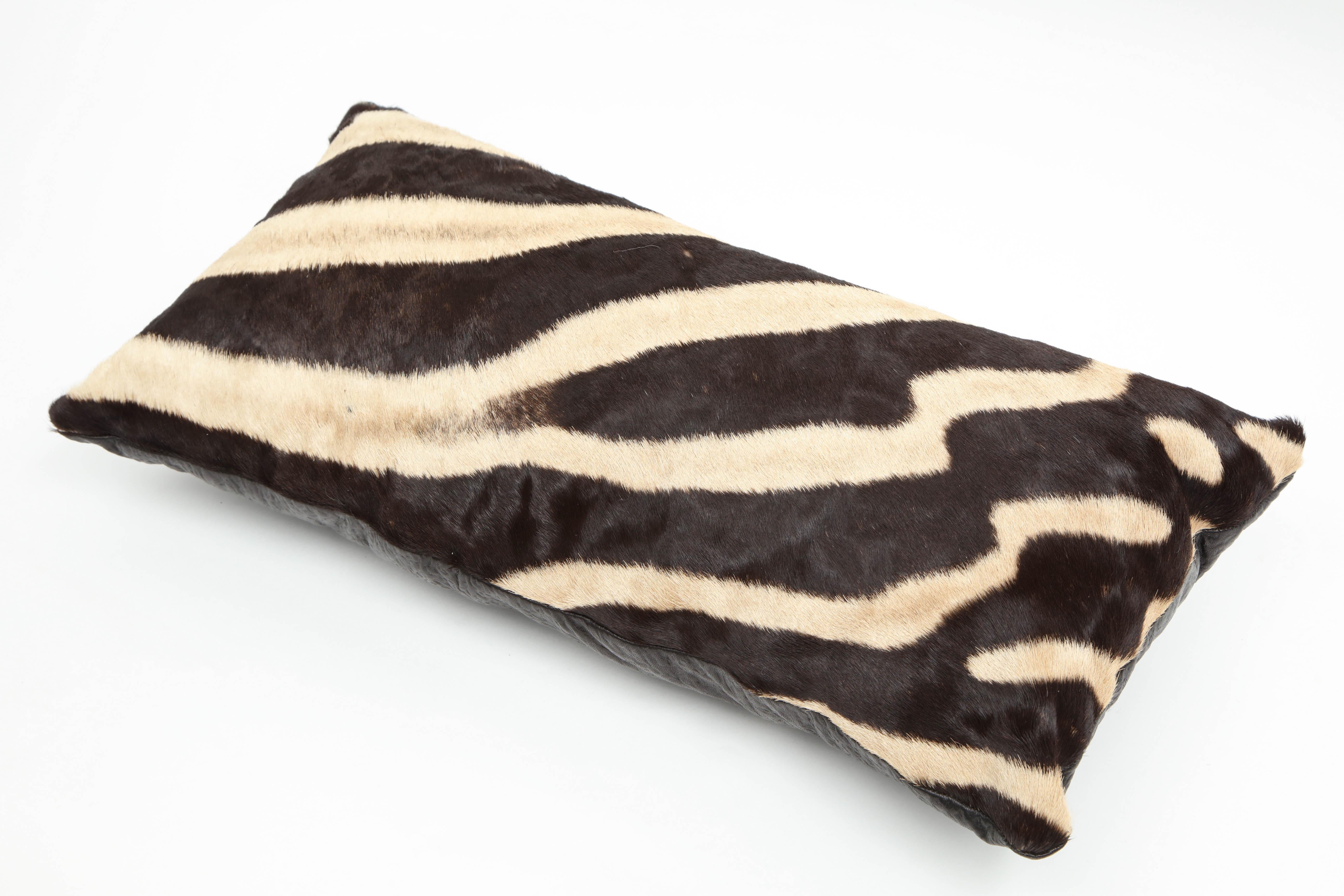 brown zebra pillow