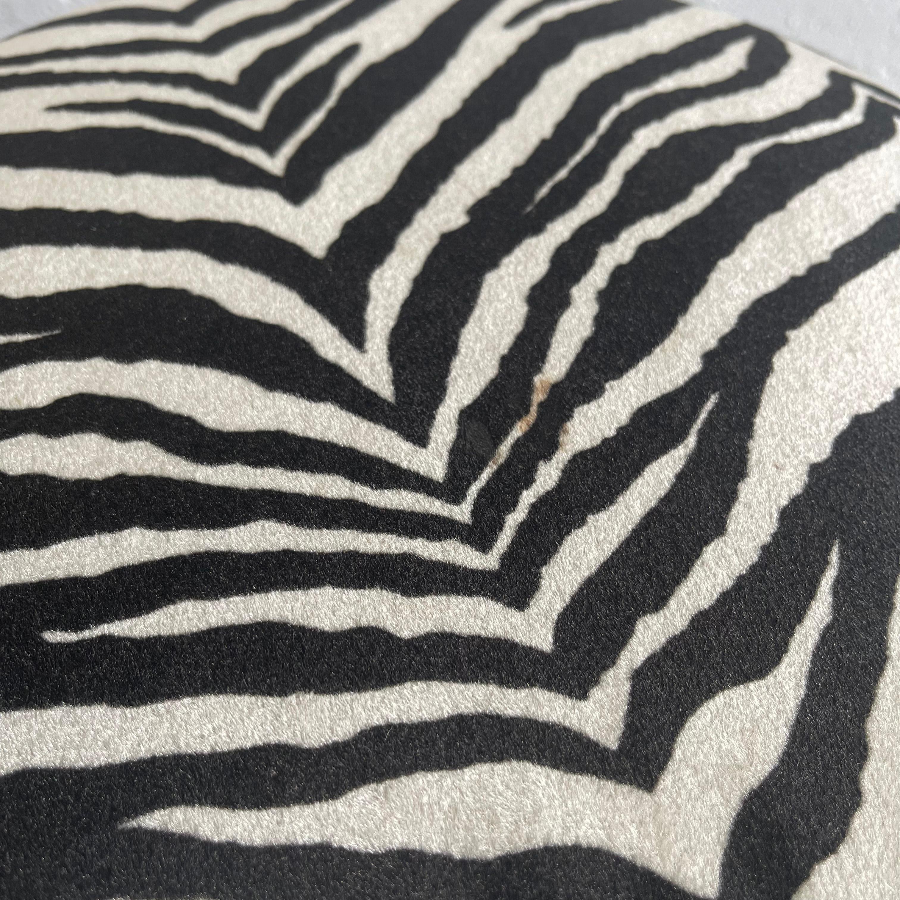 Zebra Print Industrial Shop Stools By Toledo Metal Furniture Co. 2