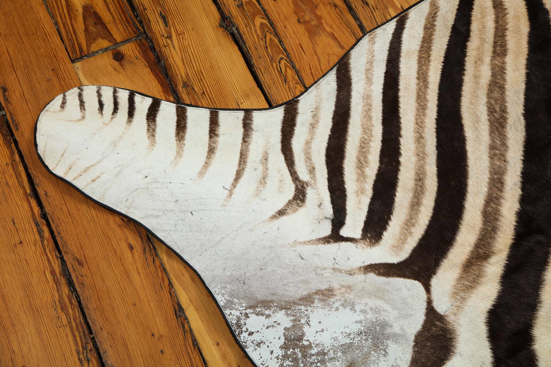 Zebra Rug In New Condition In New York, NY