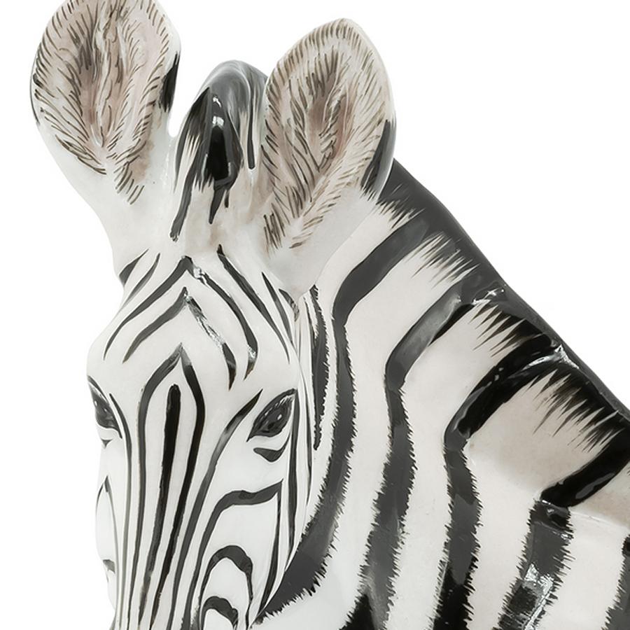 Scultura Zebra in porcellana bianca In condizioni Nuovo in vendita a Paris, FR