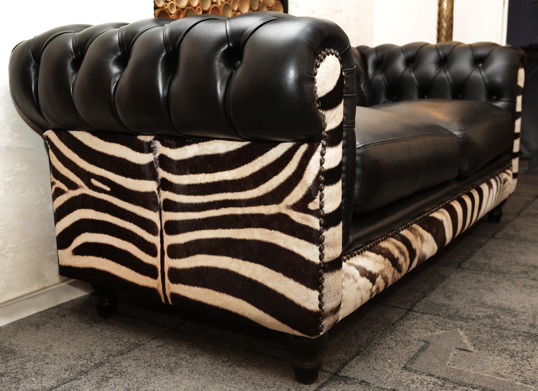 zebra couches