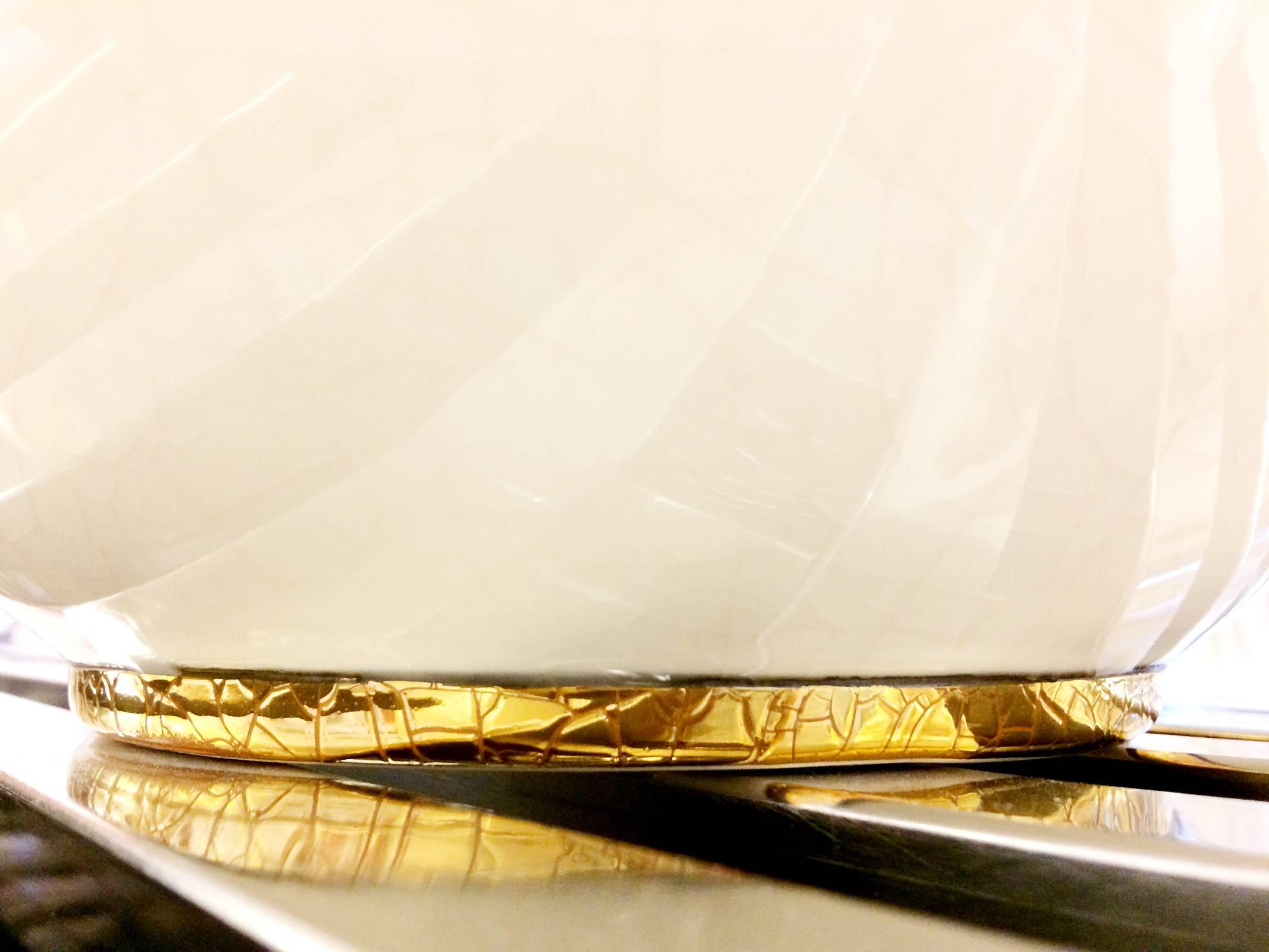 Lampe de table Zebra en Emaux de Longwy, 2017 Excellent état à Paris, FR