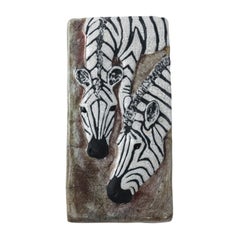 Zebra Tile by Newcomb College Pottery
