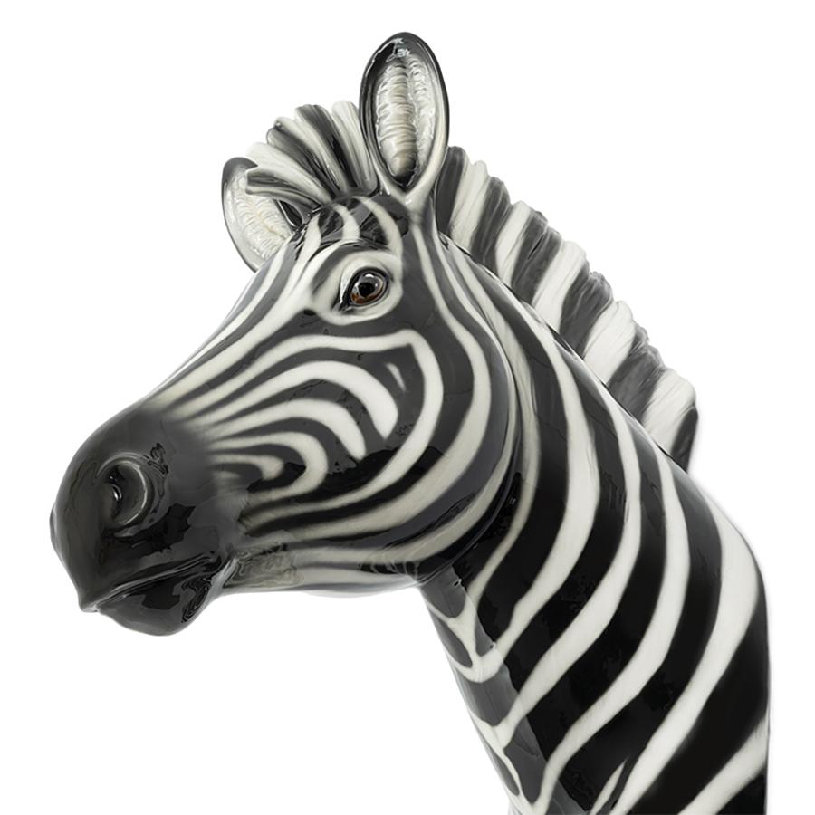 zebra head decor