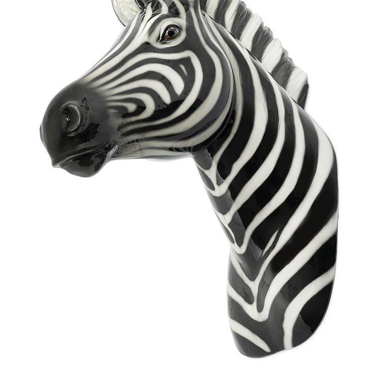 Contemporary Zebra Wall Head Wall Decoration For Sale