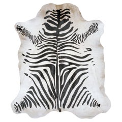 Zebra White Rug