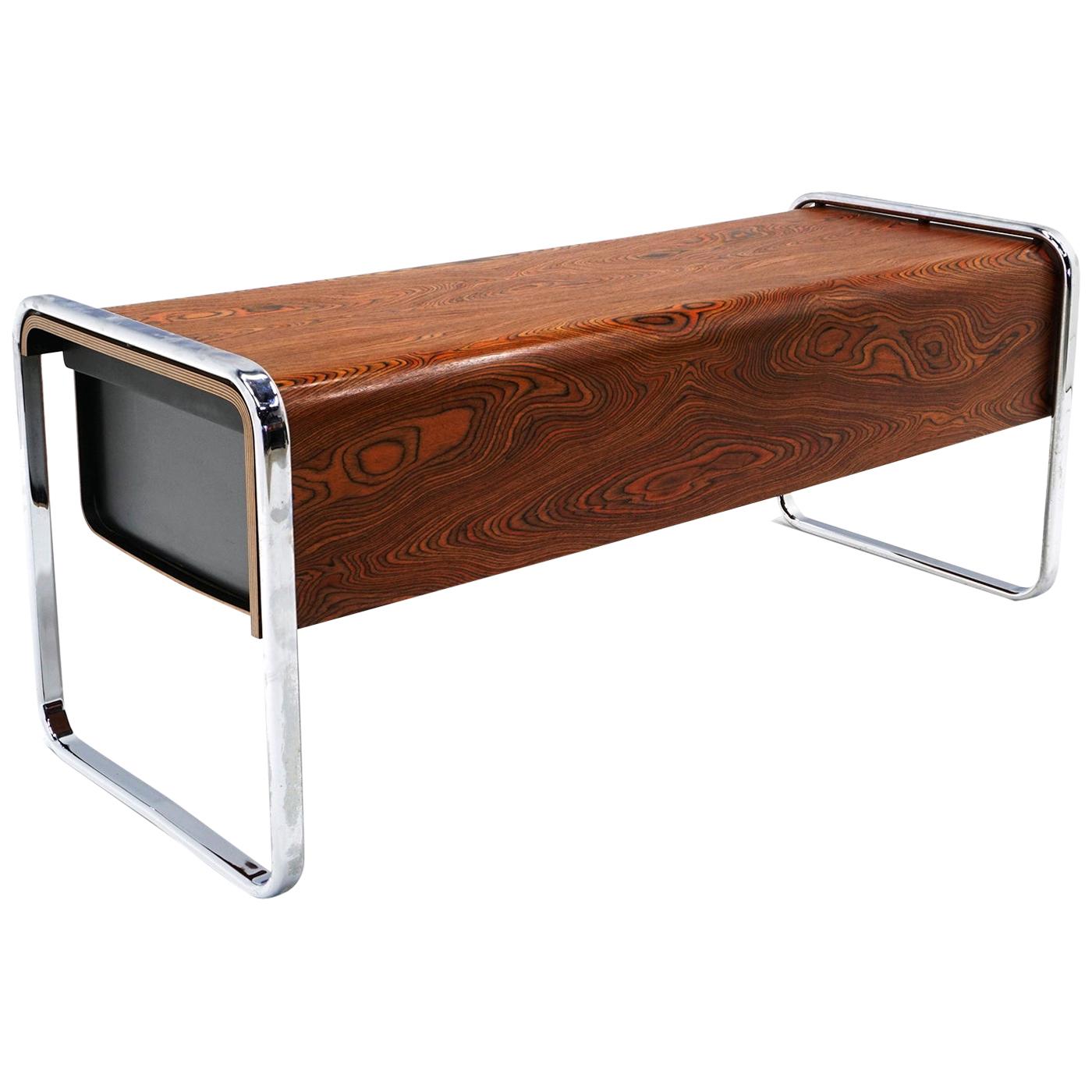 Zebra Wood Desk by Peter Protzman for Herman Miller, Excellent Example