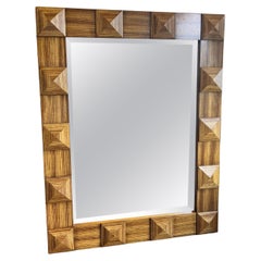 Zebra Wood Pyramid Mirror