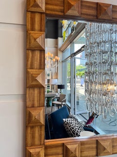 Zebra Wood Pyramid Mirror