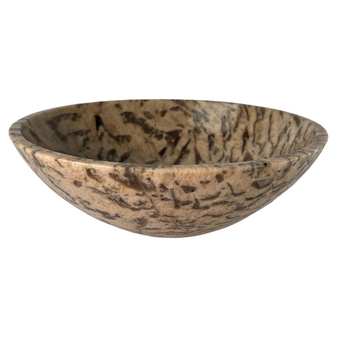 Zebradorite Bowl from Madagascar Hand-Carved and Hand-Polished For Sale