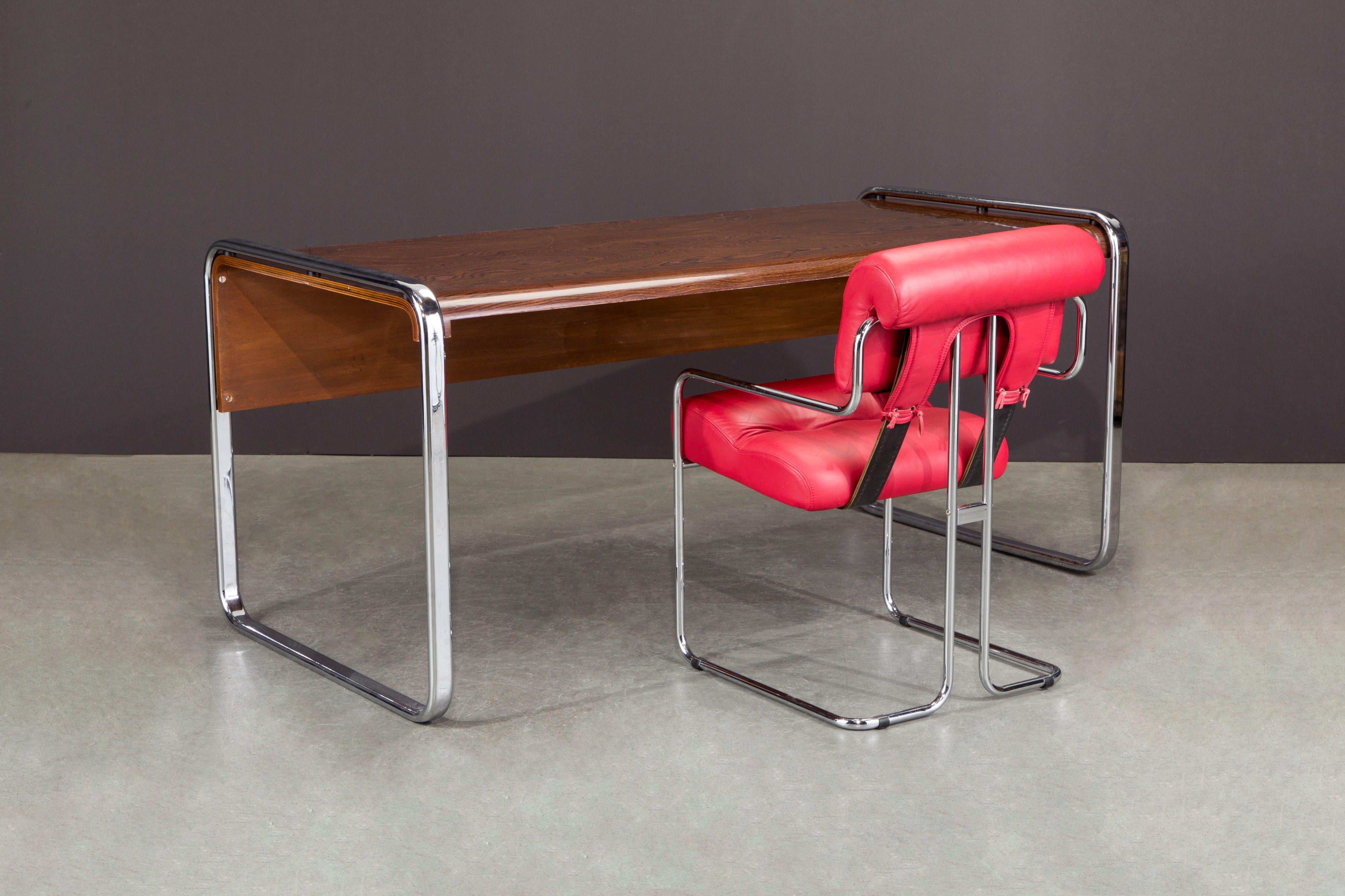 Zebrawood and Chrome Desk by Peter Protzmann for Herman Miller, circa 1970s  12