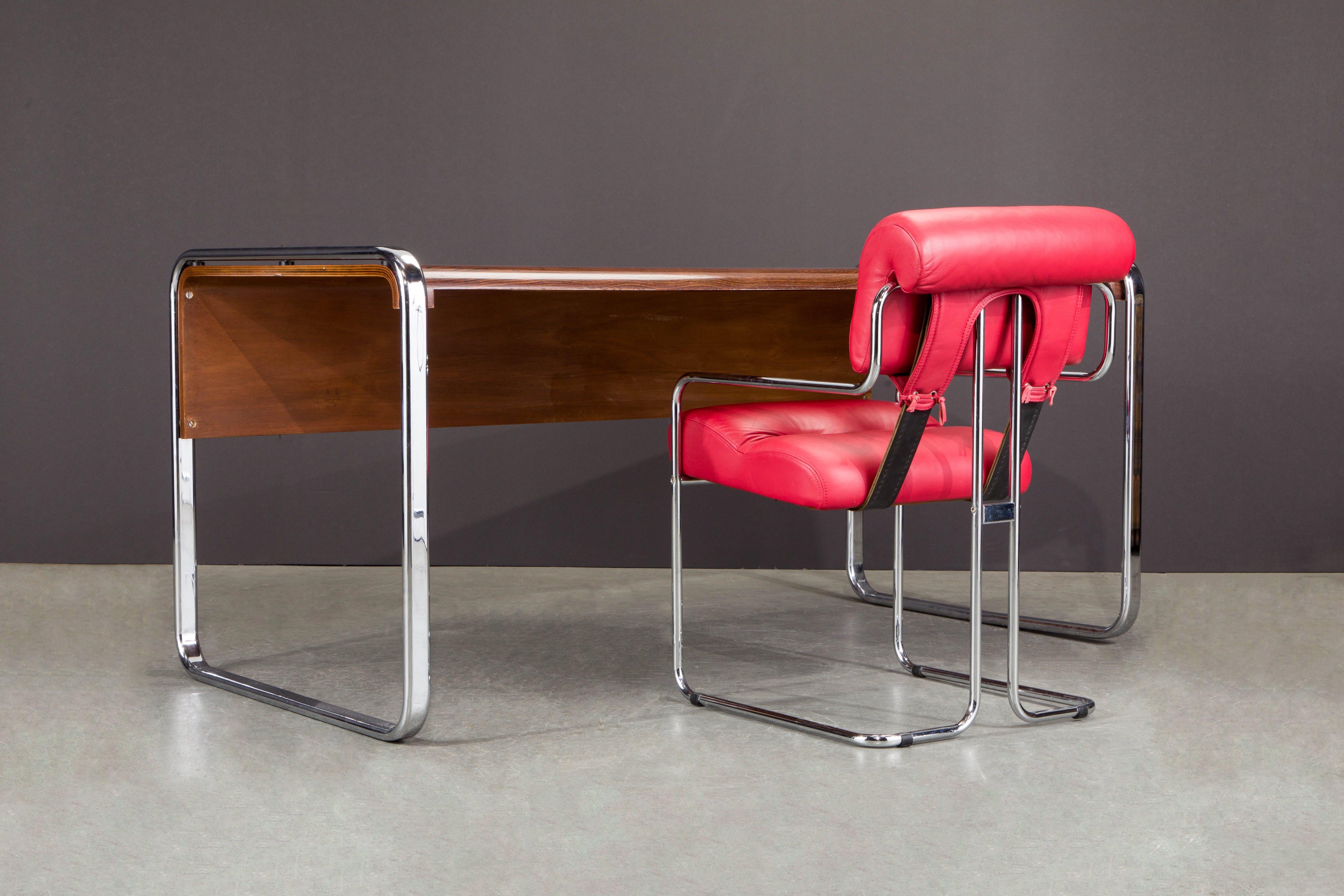 Zebrawood and Chrome Desk by Peter Protzmann for Herman Miller, circa 1970s  13