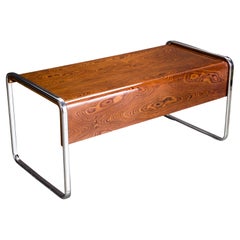 Zebrawood and Chrome Desk by Peter Protzmann for Herman Miller, circa 1970s