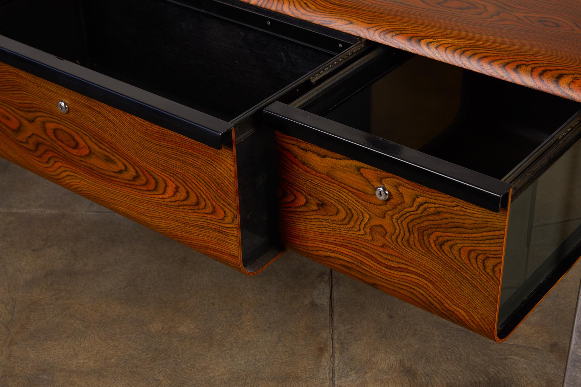 Zebrawood and Chrome Office Credenza by Peter Protzman for Herman Miller 5