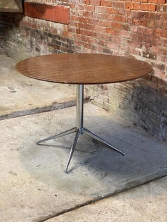 Zebrawood Laminate Round Dining Table