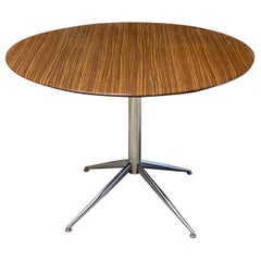 Zebrawood Laminate Round Dining Table
