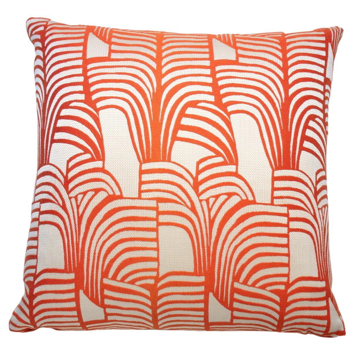 Hermes Pillow Zebrures, Orange Backing For Sale
