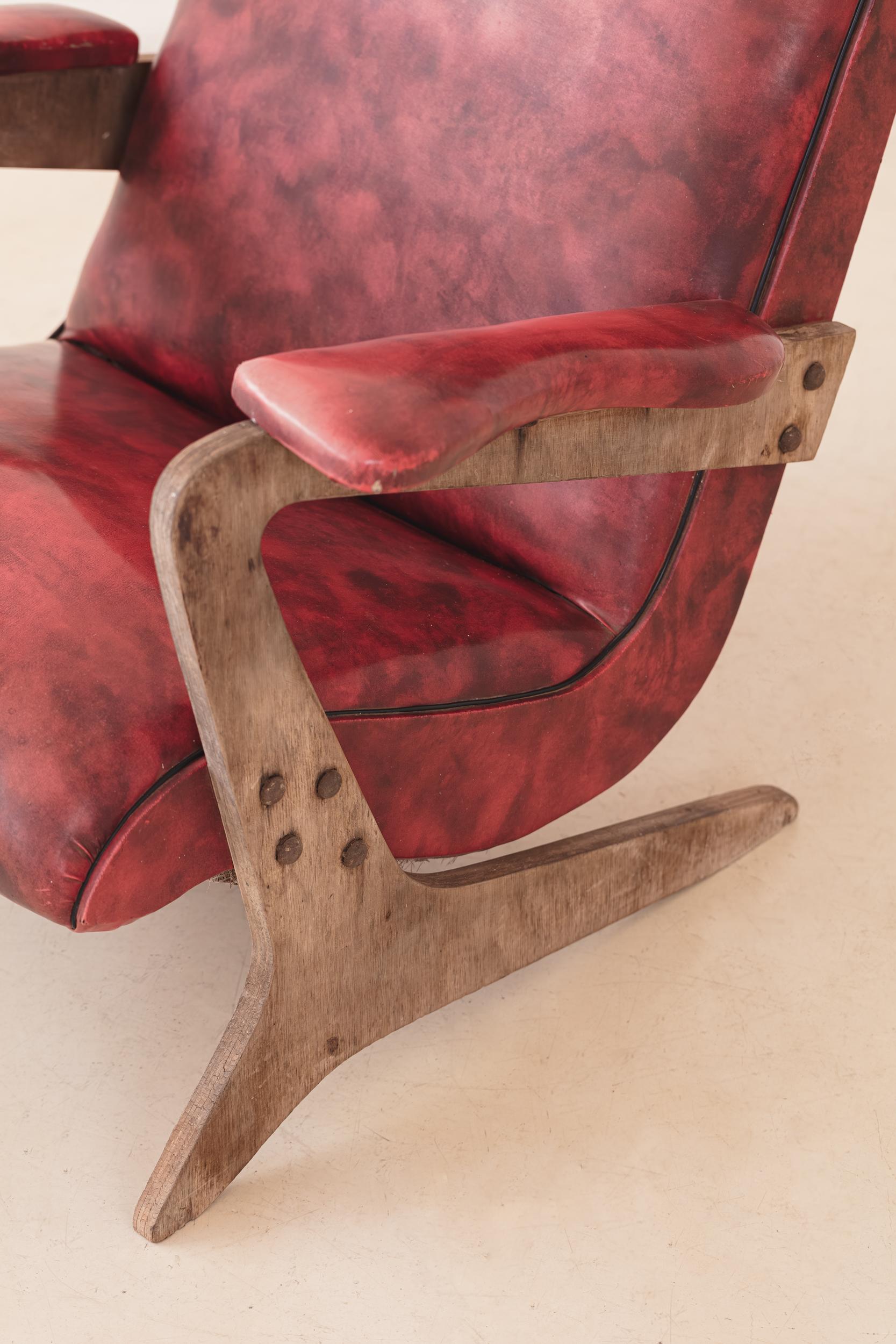 Fauteuil Zeca de José Zanine Caldas, Fábrica De Móveis Z, années 1950 en vente 3