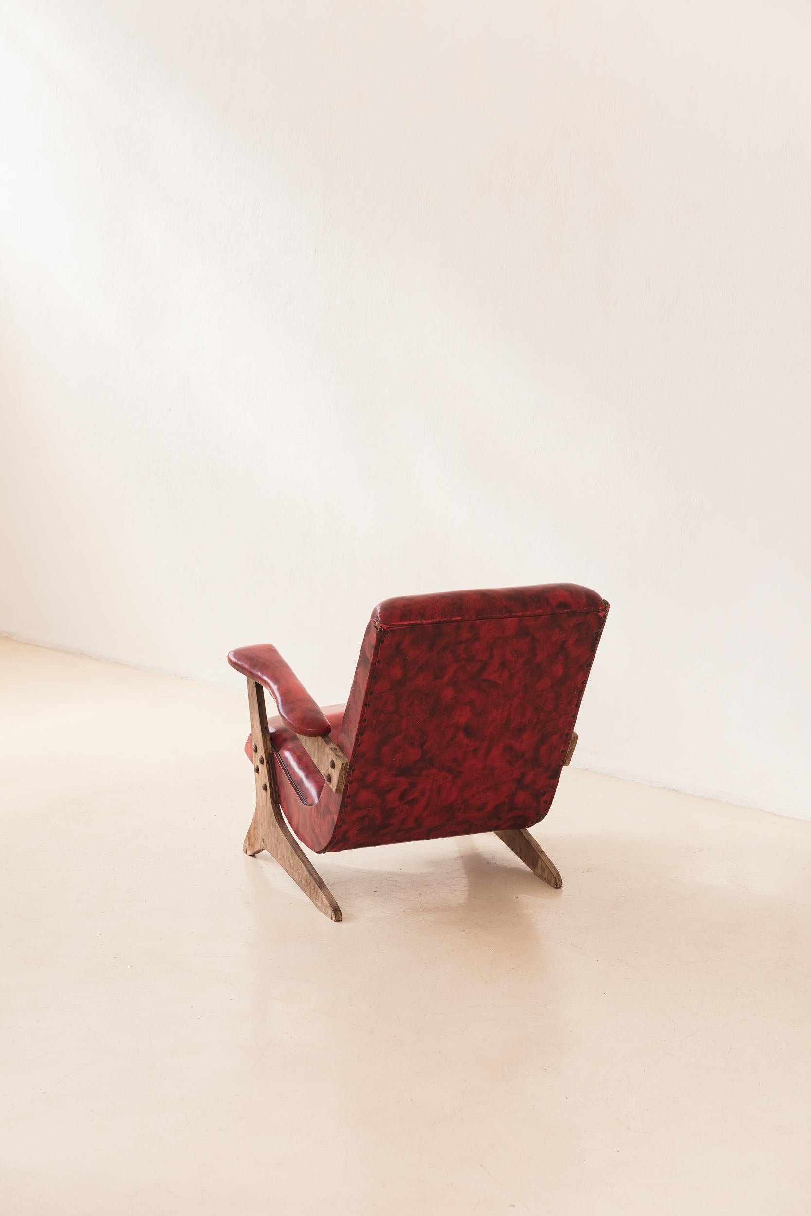 Milieu du XXe siècle Fauteuil Zeca de José Zanine Caldas, Fábrica De Móveis Z, années 1950 en vente