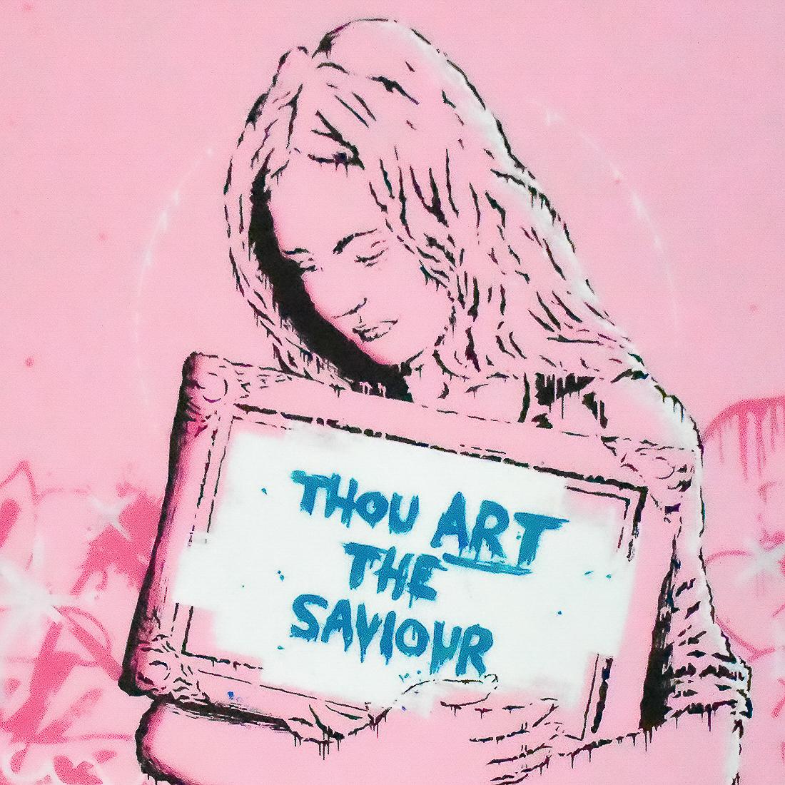 Saviour (Hand Embellished Artist Proof) - Street Art Print by Zedsy