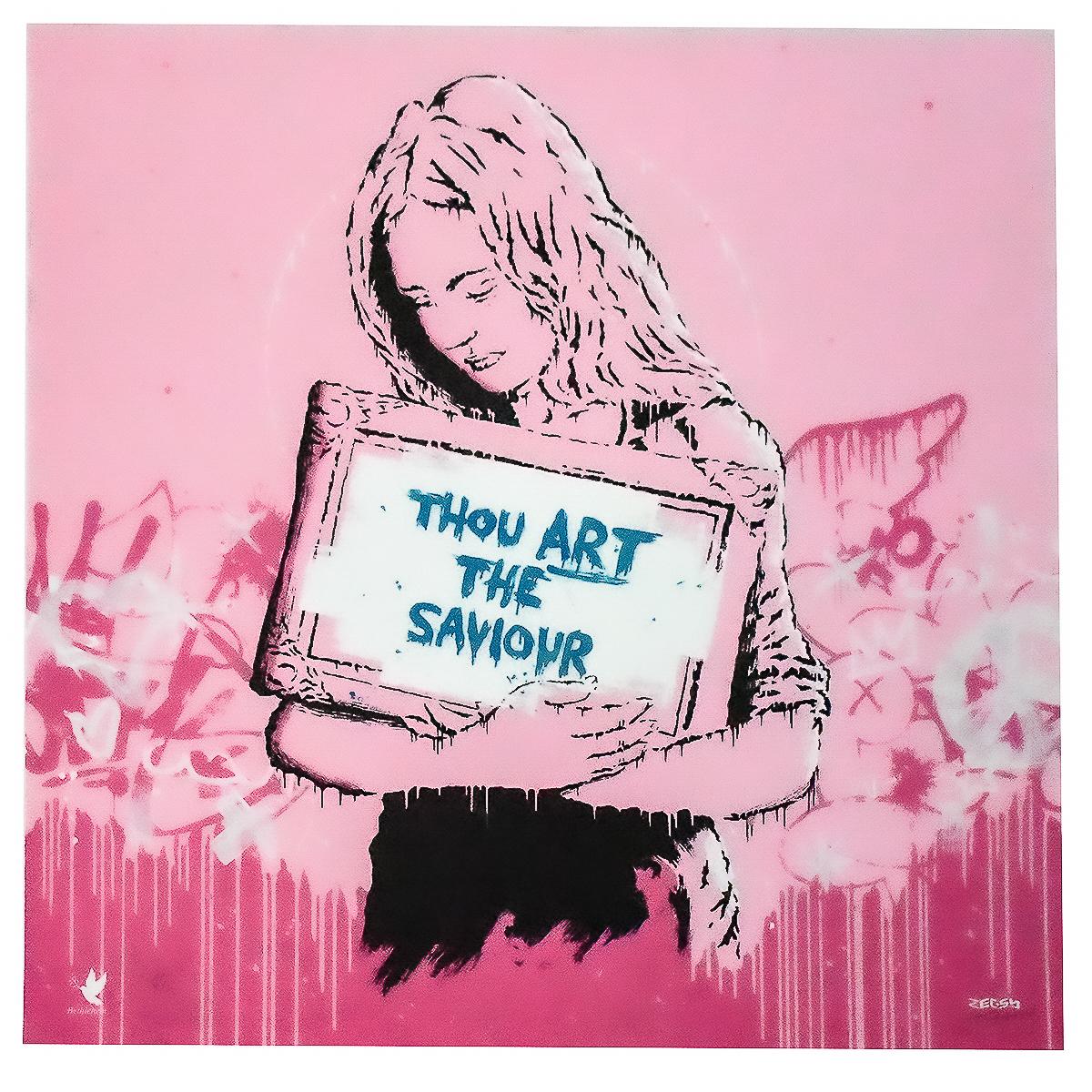 ZEDSY Saviour (Hand Embellished Artist Proof) - Print by Zedsy