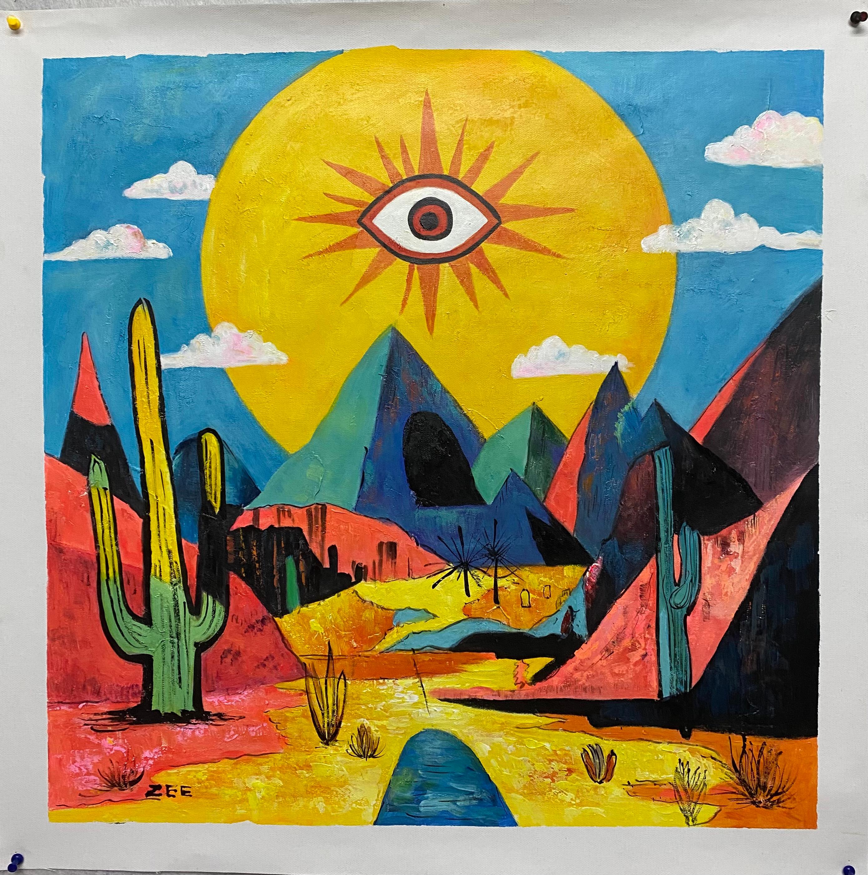 Aufstrebender junger Künstler mit einem sehr persönlichen und erkennbaren Stil.
Zweifellos wird er eine lange Reise und einen großen Fortschritt in ihrer künstlerischen Karriere haben.

Acryl auf Leinwand
Der Versand erfolgt in einer Rolle direkt
