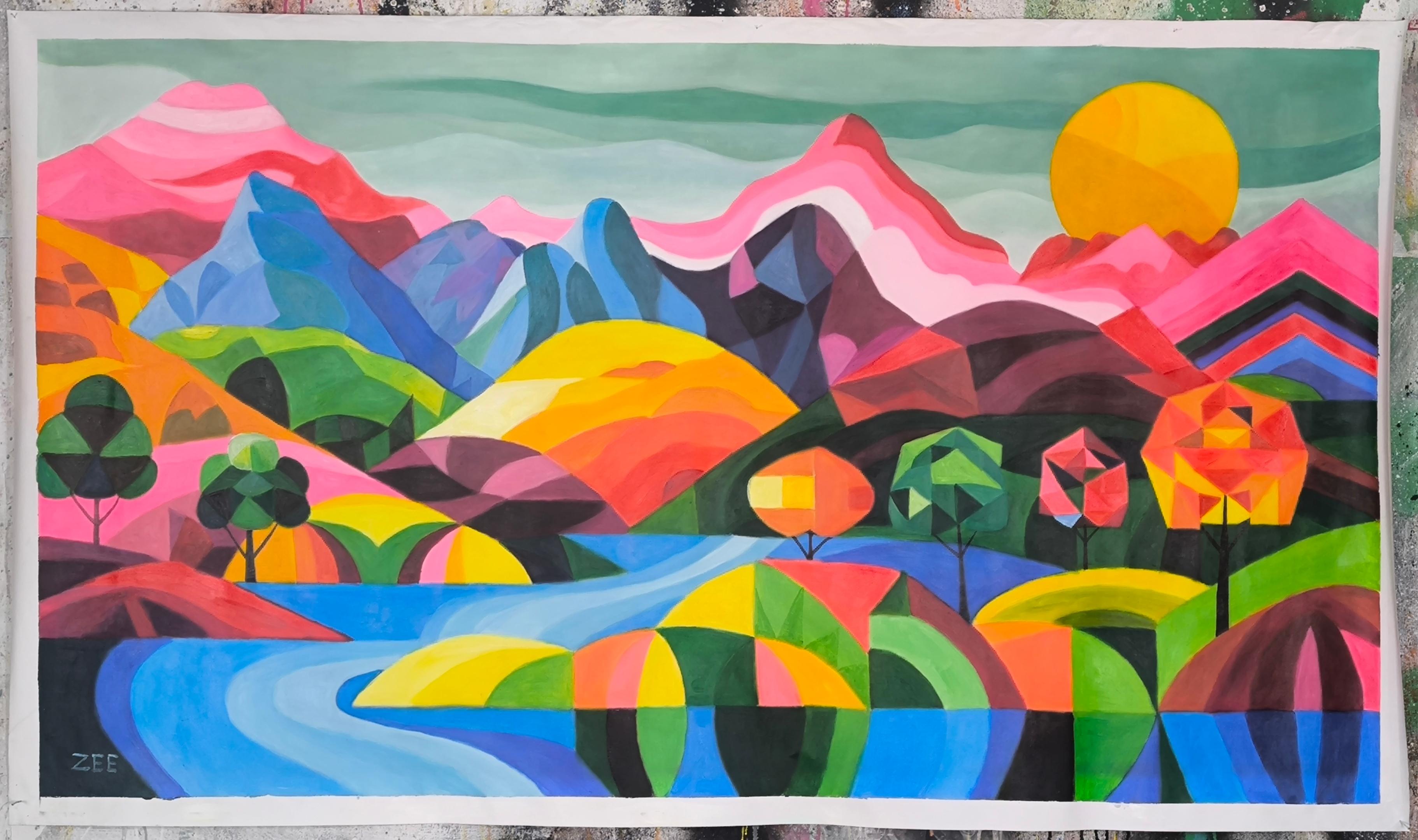 Chromatische Rhapsodie – Painting von ZEE