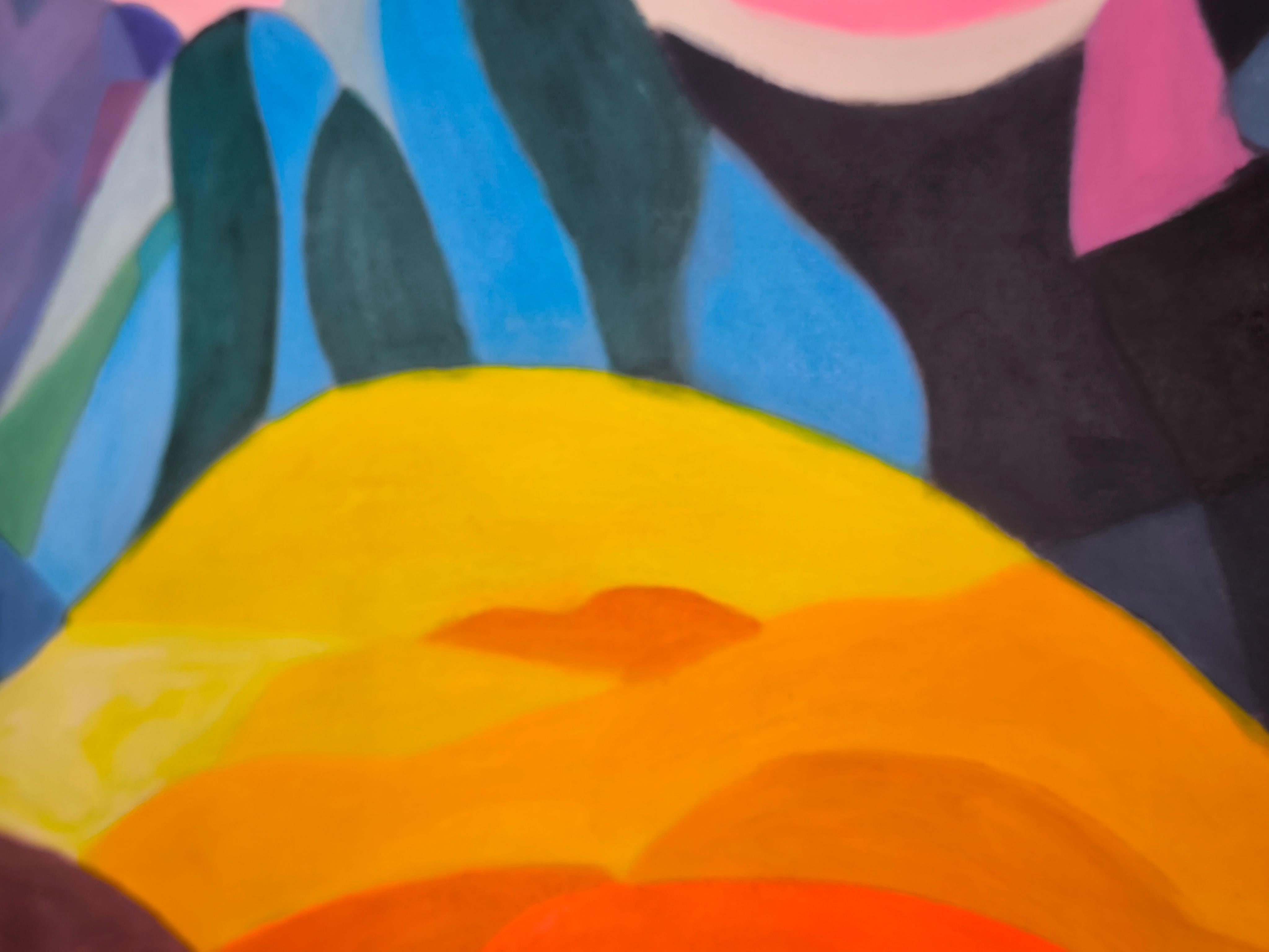 Chromatische Rhapsodie (Postmoderne), Painting, von ZEE