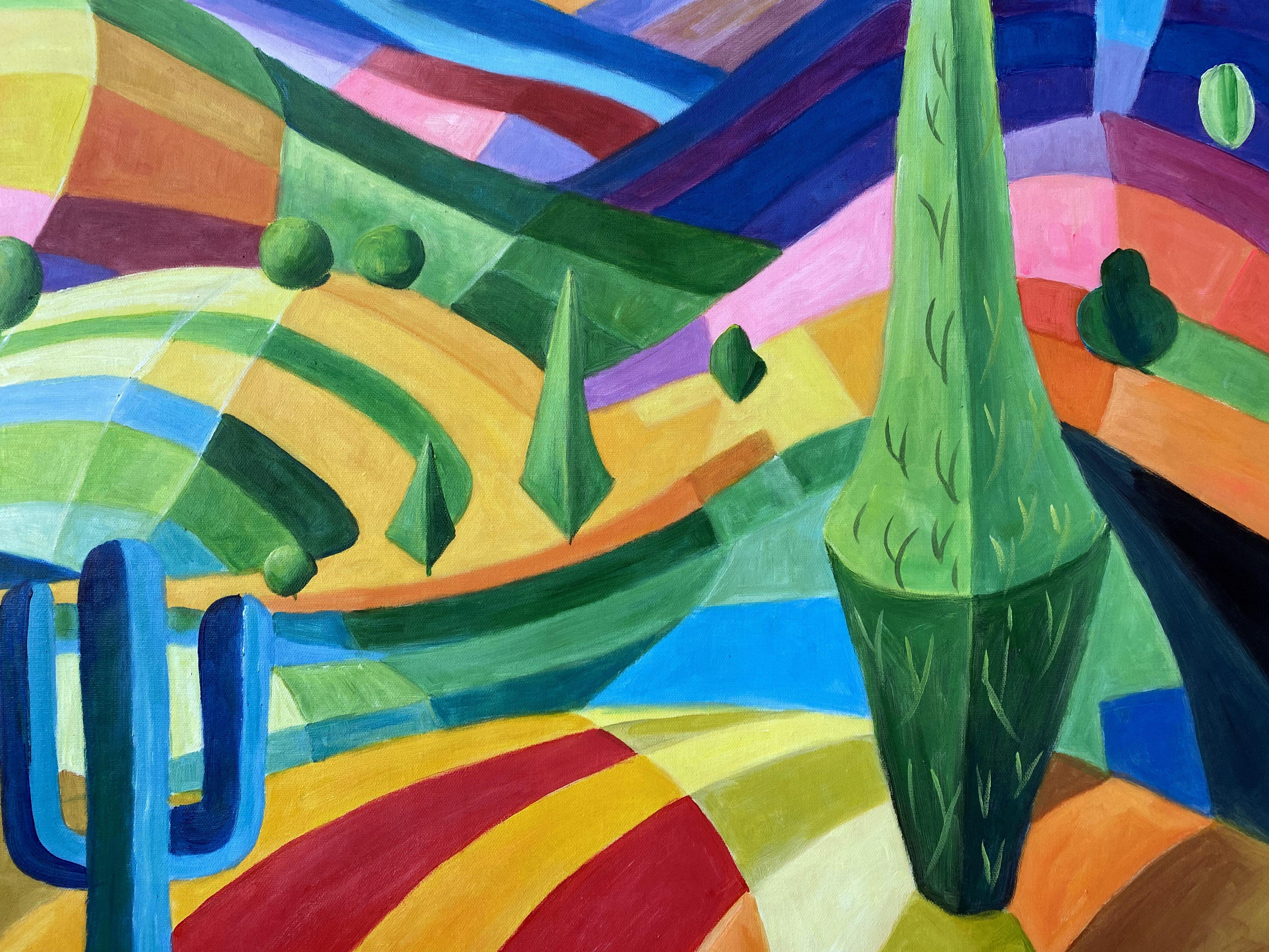 Rhapsodie chromatique - Postmoderne Painting par ZEE